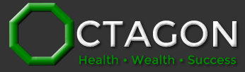 Octagon Logo Lettering white green rescaled